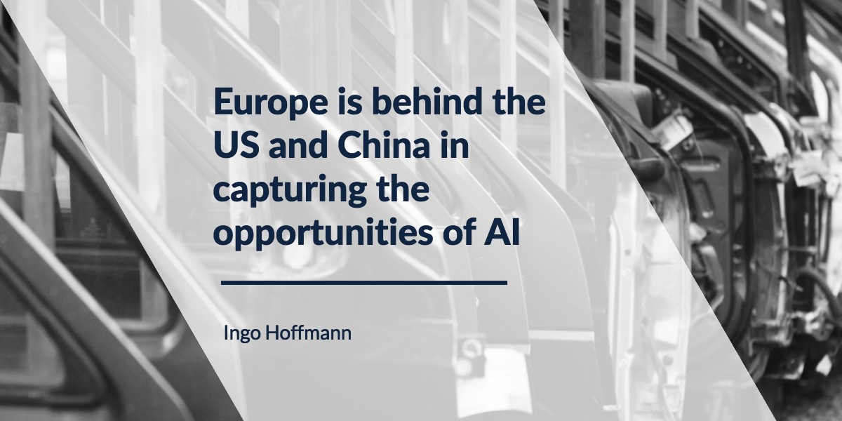 Europe is behind the US and China in capturing the opportunities of AI